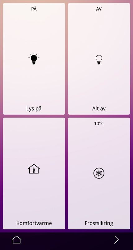 Light and temperature panel